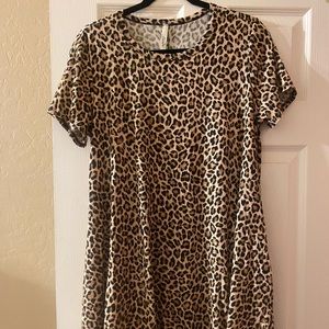 Cute Leopard Swing Dress